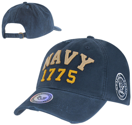 Vintage Athletic Navy Military Cap
