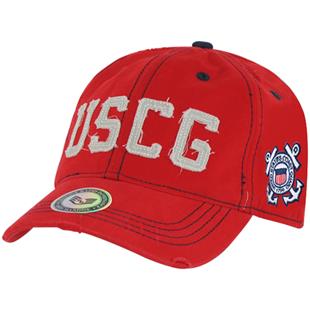 Vintage Cotton Twill Coast Guard Military Cap