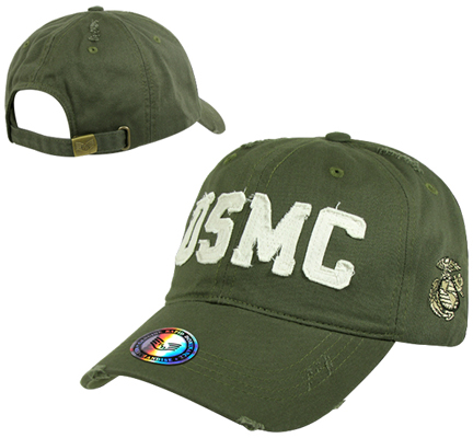 Vintage Cotton Twill Marines Military Cap