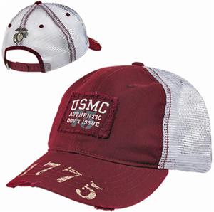 Vintage Patch Marines Military Mesh Cap