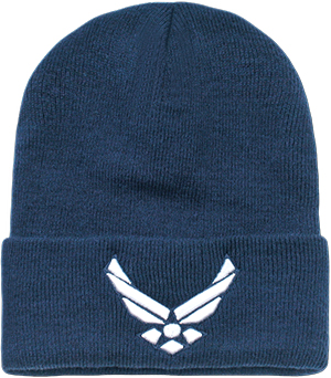 Air Force Wing Classic Military Long Beanie