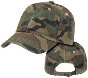 Rapid Dominance Camo Vintage Polo Caps. Embroidery is available on this item.