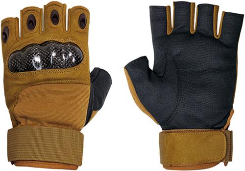 Military Half Finger Hard Knuckle Gloves