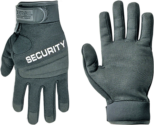 Digital Leather Duty Security Gloves