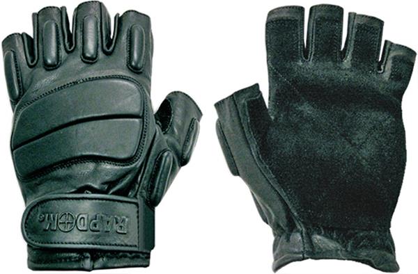 Rapid Dom Half Finger Riot Gloves Glove Tactical Patrol Army Military 