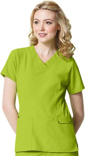 WonderWink Easy Fit Contoured V-Neck Scrub Top. Embroidery is available on this item.