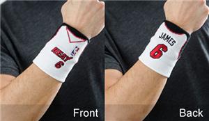 fan band nba miami heat lebron james wristband fan gear