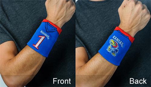 Fan Band NCAA Univ Kansas Football Wristband