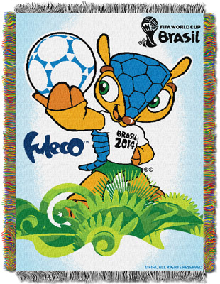 FIFA World Cup Brazil Mascot Tapestry Throw