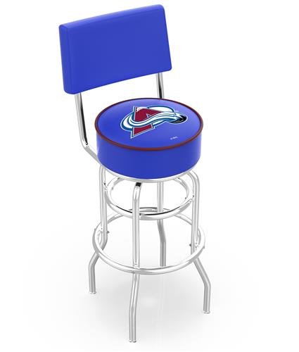 NHL Colorado Avalanche Double-Ring Back Bar Stool. Free shipping.  Some exclusions apply.