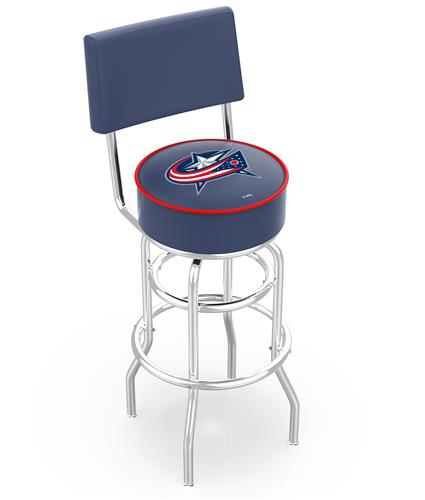 Columbus Blue Jackets Double-Ring Back Bar Stool. Free shipping.  Some exclusions apply.