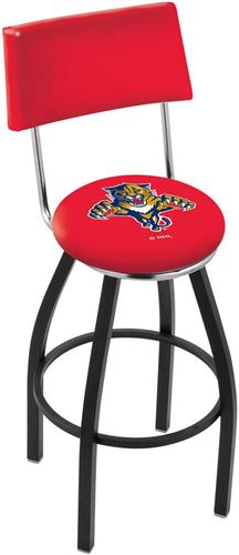 NHL FL Panthers Swivel Back Black/Chrome Bar Stool. Free shipping.  Some exclusions apply.