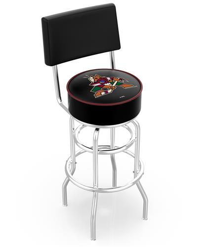 NHL Arizona Coyotes Double-Ring Back Bar Stool. Free shipping.  Some exclusions apply.