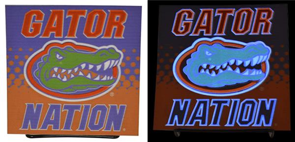 Illumasport Florida Gators Light Up Car Sticker