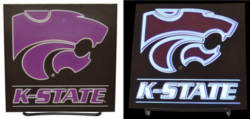 Illumasport NCAA Kansas State Light Up Car Sticker