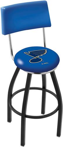 NHL St. Louis Blues Swivel Back Blk/Chrm Bar Stool. Free shipping.  Some exclusions apply.