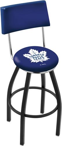 Toronto Maple Leafs Swivel Back Blk/Chrm Bar Stool. Free shipping.  Some exclusions apply.