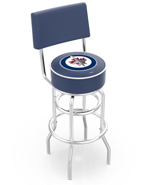 NHL Winnipeg Jets Double-Ring Back Bar Stool. Free shipping.  Some exclusions apply.