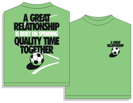 Utopia Relationship Soccer Short Sleeve T-shirt