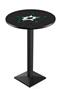 NHL Dallas Stars Blk/Chrm Square Base Pub Table