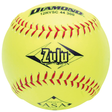 Diamond Zulu Red Stitch 12" ASA Synthetic Softball