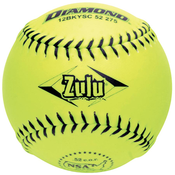 Diamond Zulu Black Stitch NSA 12" 11" Softballs