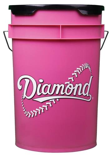 Diamond BKT PK Pink 6 Gallon Bucket w/Padded Lid