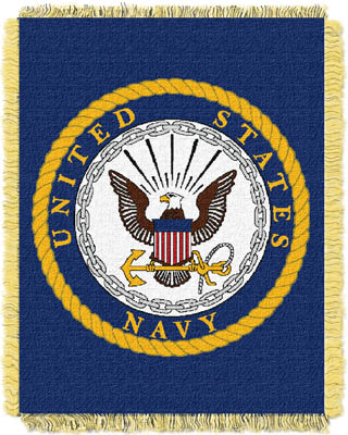 Northwest U.S. Navy Triple Woven Jacquard Throw