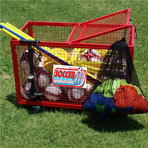 Soccer Innovations Big Red Manchester Ball Cart