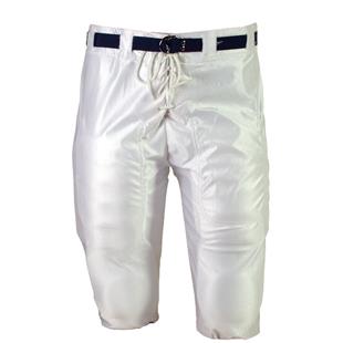 Football Game Pants, Youth (YXL, YL, YM) WHITE w/Snaps (Pads Not Included)