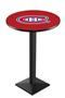 NHL Montreal Canadiens Square Base Pub Table