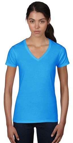 Anvil Women's Missy Fit Fashion V-Neck SS Tee
