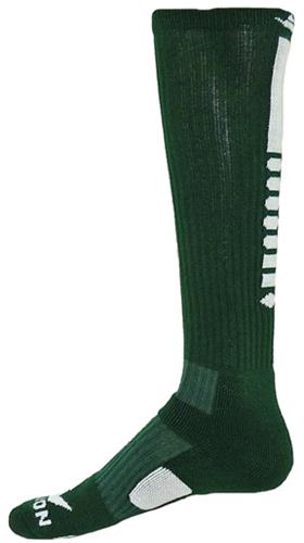 Size: 10-13 (Fluorescent Green/White) Knee High Athletic Socks CO