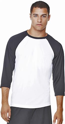 All Sport Men's Baseball Tee. Decorated in seven days or less.