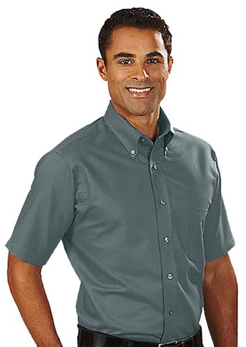 Van Heusen Men's Short Sleeve Blended Oxford Shirt