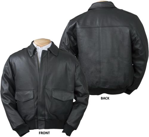 Burk's Bay Adult A-1 Cowhide Leather Bomber Jacket