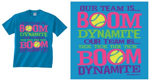 Image Sport Softball Boom Dynamite T-Shirt