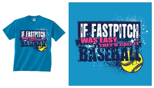 Image Sport If Fastpitch was Easy... T-Shirt