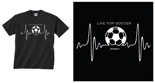 Image Sport Soccer Heartbeat T-Shirt