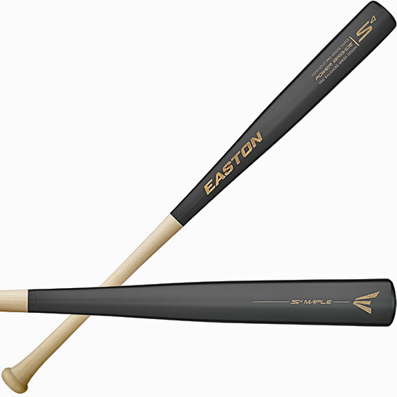 Easton -3 BBCOR Power Brigade S4 Maple Wood Bat - Baseball Equipment & Gear
