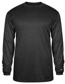 Badger Sport Pro Heather Long Sleeve Tee Shirt Badger Sport Pro Heather Long Sleeve Tee Shirt