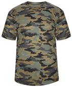 Badger Adult/Youth Short Sleeve Camo Tee Shirt Badger Adult/Youth Short Sleeve Camo Tee Shirt