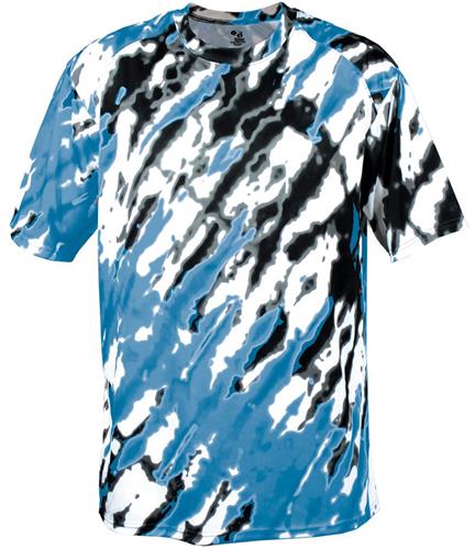 Badger Sport Tie Dri Short Sleeve Performance Tee. Decorated in seven days or less.