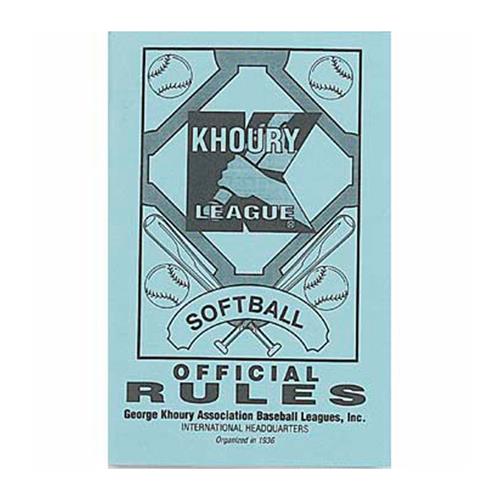 Markwort "Khoury League" Softball Rule Books
