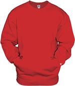 Badger Sport Adult Pocket Crew Sweatshirt w/Kangaroo Pocket