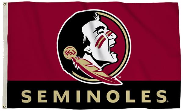 Bandiera NCAA 90x150 Cm Con Occhielli - 100% Poliestere - Ufficiale Licenza