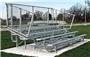 NRS 5 Row Non-Elevated Galvanized Bleachers NG-05