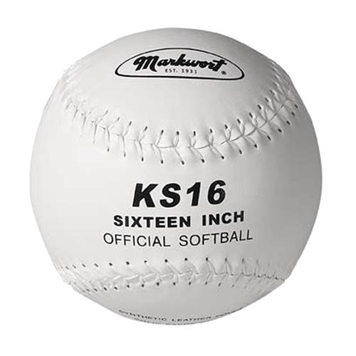 Markwort 16" KS16 Synthetic Cover Softballs