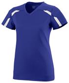 Womens (WM - Black/Orange) V-Neck Sports Jersey