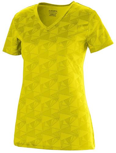 Womens "Printed Material" V-Neck T-Shirt 